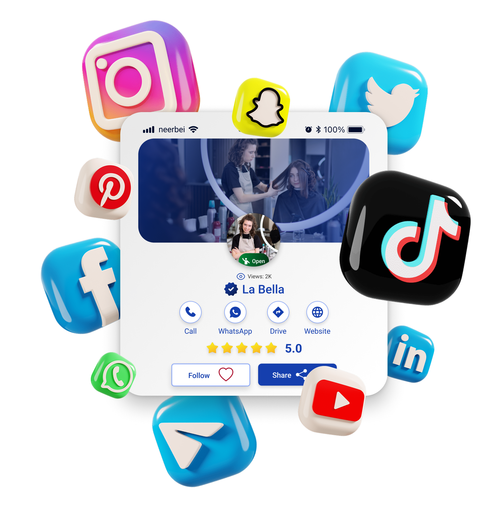 social media links preview